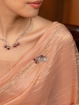 Shaya by CaratLane - Oxidised Rise Above Apathy Brooch In 925 Silver