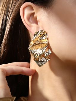 Sohi - Women'S The Abstra Drop Earrings - California Gold