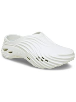 D'Shoe Lounge - Echo Wave White Clog