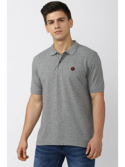 Van Heusen - Men Grey T Shirt