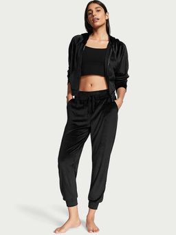 Victoria's Secret - Black Velour Joggers (XS)