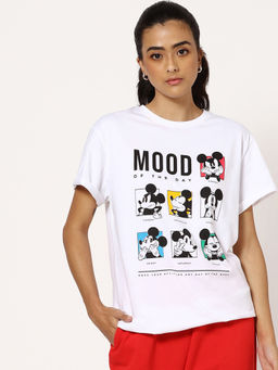 Bewakoof - White Printed T-shirt