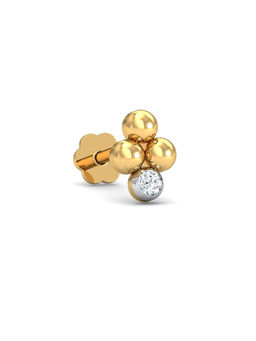 KuberBox - Mukta Nose Stud 14K Gold