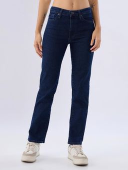 Spykar - Midnight Blue Slim Fit Mid Rise Jeans for Women