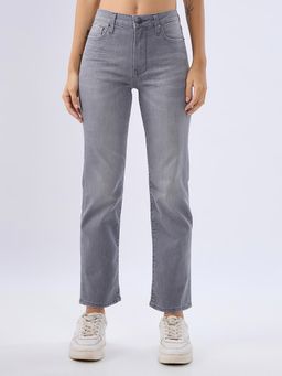 Spykar - Ash Grey Slim Fit Mid Rise Jeans for Women