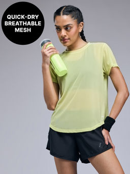 Kica - Quick Dry Mesh Sporty Top - KIC003 Neon Yellow