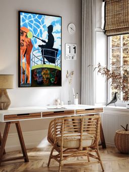 The Art House - Abstract Painting Multicolor (40X30 Inches)