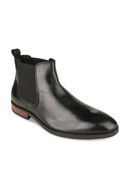 Imperio - Men Black Solid Leather Boots