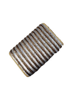 A Clutch Story - Antique Gold & Silver Flap Clutch