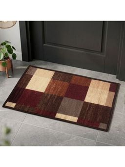 Athom Living - Premium Anti Slip Printed Doormat Brown (Pack of 2)