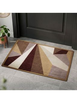 Athom Living - Premium Anti Slip Printed Doormat Brown (Pack of 3)