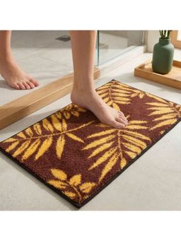 Athom Living - Brown Easy Home Designer Soft Anti Slip Bath Mat (M)
