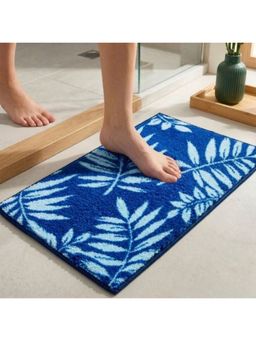 Athom Living - Blue Easy Home Designer Soft Anti Slip Bath Mat (M)