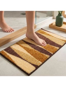 Athom Living - Beige Easy Home Designer Soft Anti Slip Bath Mat (M)