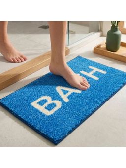Athom Living - Blue Easy Home Designer Soft Anti Slip Bath Mat (M)