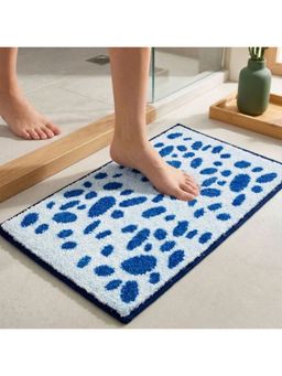 Athom Living - Blue Easy Home Designer Soft Anti Slip Bath Mat (M)