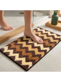 Athom Living - Brown Easy Home Designer Soft Anti Slip Bath Mat (M)