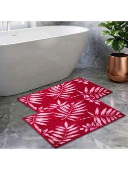 Athom Living - Pink Trendz Easy Home Designer Soft Anti Slip Bath Mats (Pack Of 2) (M)