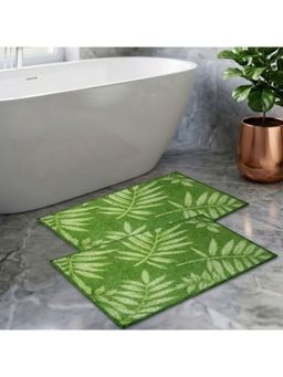Athom Living - Green Trendz Easy Home Designer Soft Anti Slip Bath Mats (Pack Of 2) (M)