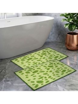 Athom Living - Green Trendz Easy Home Designer Soft Anti Slip Bath Mats (Pack Of 2) (M)