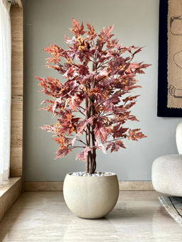 Mason Home - Pink Artificial Canadian Maple Plant (4 Feet)