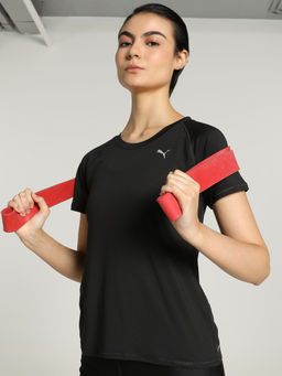Puma - RUN CLOUDSPUN SS Women Black T-Shirt