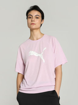Puma - EVOSTRIPE Graphic Women Purple T-Shirt