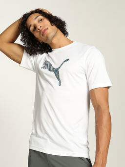 Puma - Performance Cat M Men White T-Shirt