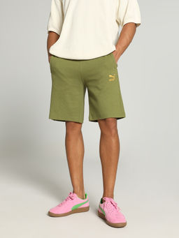 Puma - Classics Elevated Men Olive Green Shorts