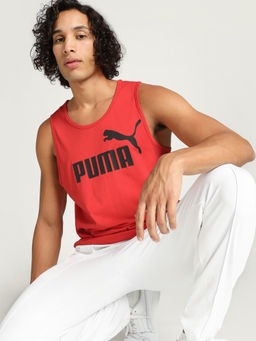 Puma - Essentials Men Red Tank Top