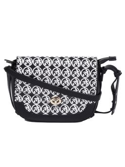 Label Ritu Kumar - Black & White Printed Sling Bag