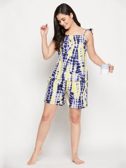 Clovia - Rayon Printed Top & Shorts (Set of 2)
