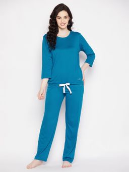 Clovia - Modal Solid Top & Pyjama (Set of 2)