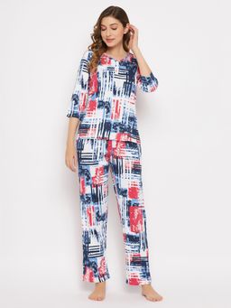 Clovia - Cotton Printed Top & Pyjama (Set of 2)