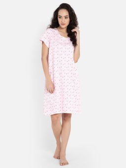 Clovia - Cotton Printed Short Night Dress