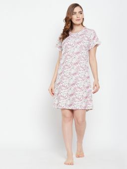 Clovia - Cotton Printed Short Night Dress
