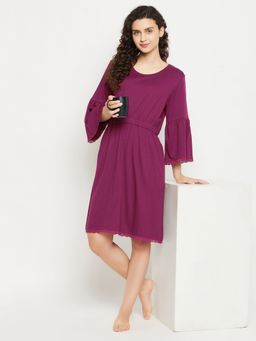 Clovia - Modal Solid Short Night Dress