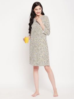 Clovia - Cotton Printed Short Night Dress
