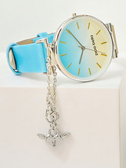 Pipa Bella by Nykaa Fashion - Gold-Plated Heart Lock with Wings Watch Charm