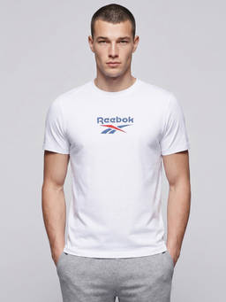 Reebok - Men White Solid T-Shirt