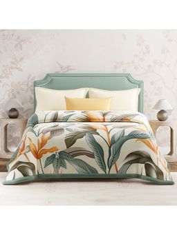 Boutique Living - Valatie Off White Floral Mink 2 Ply Blanket (Double)