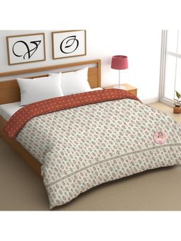 CHHAVI INDIA - India 300 Gsm, Reversible Floral Print Quilt Comforter (Double)