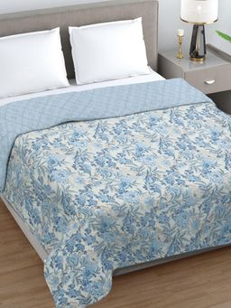 FABINALIV - Multi-Color Floral Reversible 350 Gsm Ac Room Bed Comforter (Double)