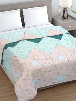 FABINALIV - Multi-Color Geometric Reversible 350 Gsm Ac Room Bed Comforter (Double)