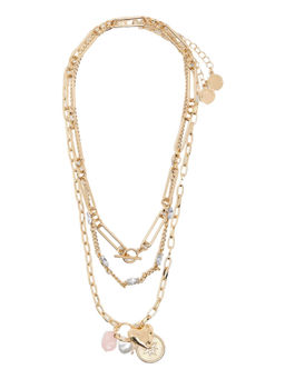 Forever New - White Signature Charlene Layered Charm Necklace
