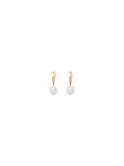 Forever New - White Hinda Small Hoop Pearl Earrings