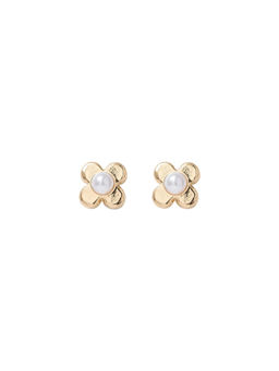 Forever New - White Fiona Small Flower Pearl Studs