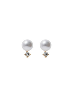 Forever New - White Pansy Pearl Studs