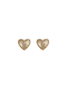 Forever New - Gold Enya Engraved Heart Studs