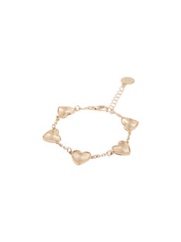 Forever New - Gold Enya Engraved Heart Bracelet